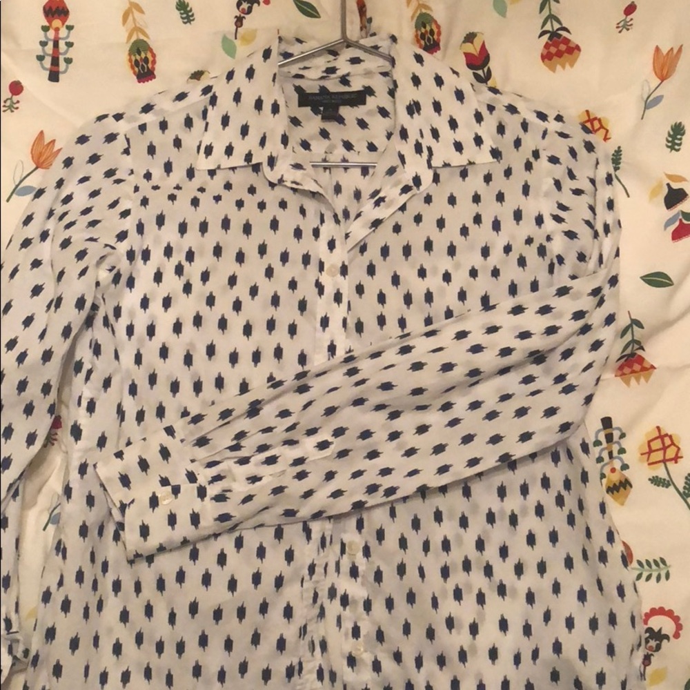 Button Down Blouse , Worn In Perfect Condition - image 1
